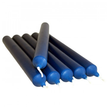 Vela de jantar azul marinho