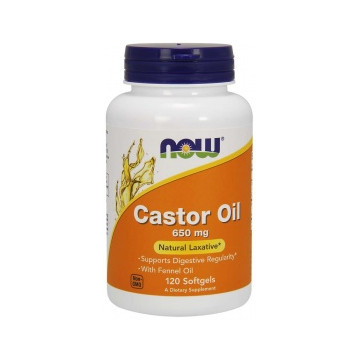NOW Foods Castor Oil 650mg...