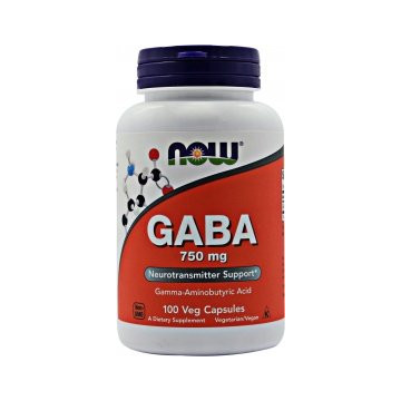 NOW Foods GABA 750mg 100...