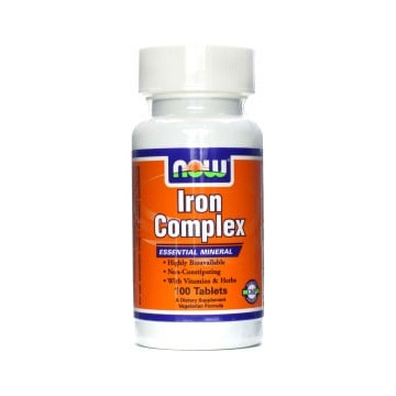 NOW Foods Iron Complex 100...