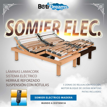 SOMMIER ELÉTRICA DE MADEIRA