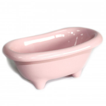 Mini banho cerâmico - rosa