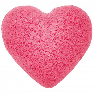 Esponja konjac coração - Rosa