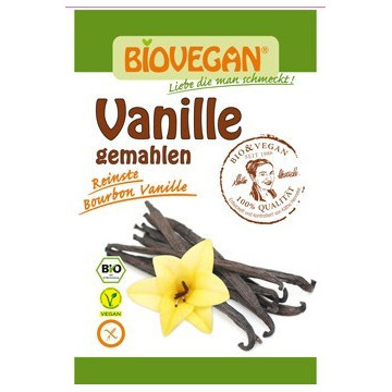 Baunilha em pó biológica