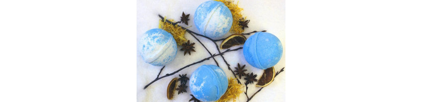 Bombas de Banho com aromas de Sobremesas